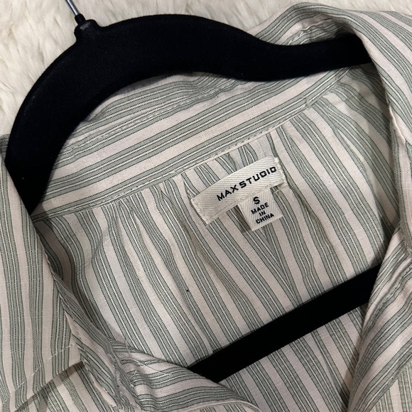 Striped Gray Women's Top Max Studio Women - Picture 4 of 7